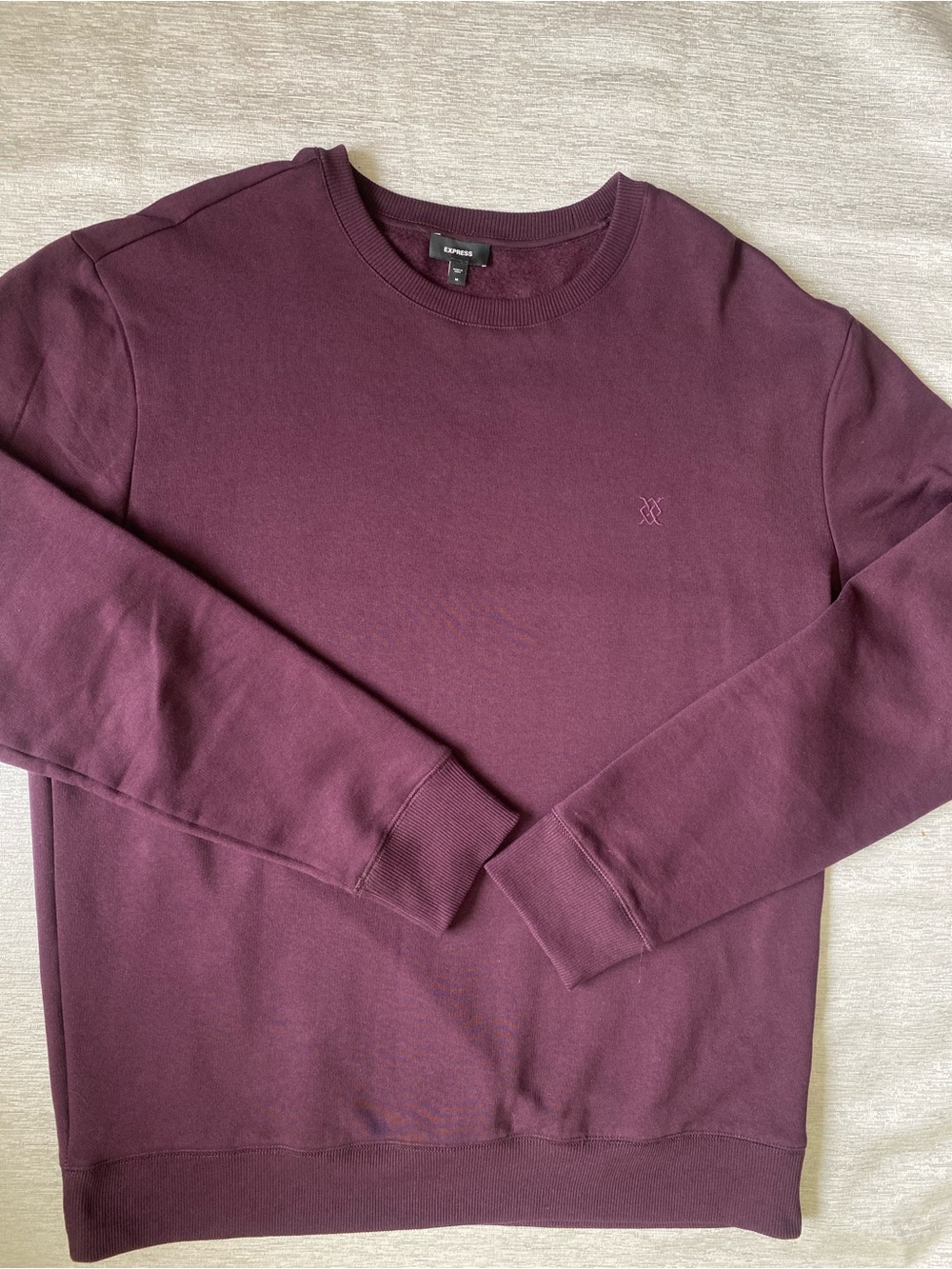 Express Men's Crewneck Sweatshirt in Plum